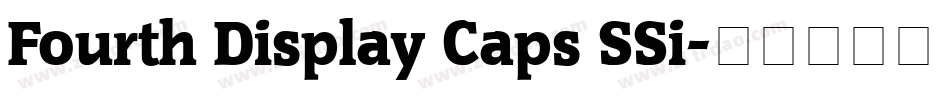 Fourth Display Caps SSi字体转换